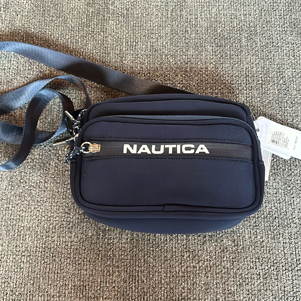 Nautica crossbody navy and white bag purse nwt